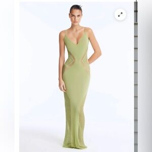 MOEVA Light Green Maxi Dress